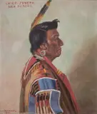 Elbridge Ayer Burbank, Chief Joseph-Nez Perce, 1899, oil on board