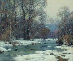 John F. Carlson, Sylvan Stream, oil on canvas