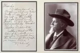 William F. Cody, Chief Yellow Hand Letter with Photo, 1907, letter and photograph
