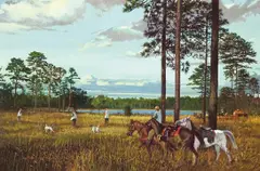 Southern Traditions by Peter Corbin, oil on canvas, sold Jul 2005