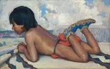 E. Irving Couse, Indian Boy on a Hilltop