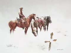 George Dick, Moment of Silence, oil on board