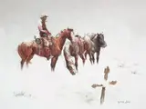 George Dick, Moment of Silence, oil on board