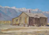 Chong Louis Ranch, Reeler, California by Maynard Dixon, 1919, oil on canvasboard, sold Jul 2005