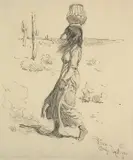 Maynard Dixon, Pima Girl