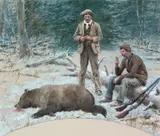 A. B. Frost, Success, watercolor on paper