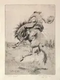 Elling William Gollings, Wild & Rugged, 1929, etching on paper
