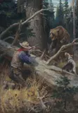 Dangerous Sport by Philip Russell Goodwin, oil on canvas, sold Jul 2005