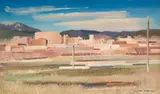 William Victor Higgins, Valley Town: View of Pueblo Town