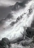 Thomas Moran, Avalanche in Cottonwood Canyon
