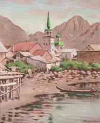Theodore J. Richardson, Sitka, Alaska, 1911, oil on canvas