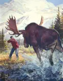 John Scott, One Ton of Trouble!, 1957, oil on board