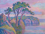 Summer Sunset by Birger Sandzén, 1936, oil on canvas, sold Jul 2005
