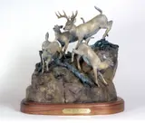 Robert M. Scriver, The White Flags, bronze, 43/125