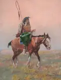 Olaf Carl Seltzer, Crow Indian in Loon Headdress