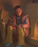 Joseph Henry Sharp, The Arrow Maker, Taos
