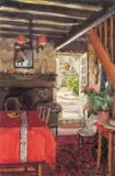 Donald Teague, A Cottage Interior - Perigord