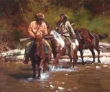 Howard Terpning, Crossing Badger Creek