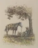 Olaf Wieghorst, Resting Cowboy