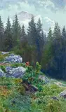 Gunnar Widforss, Mountain Scene