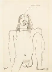 Keith Vaughan, Persiphae, pencil