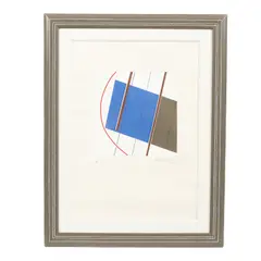Silvano Bozzolini, Geometric Abstract, print in colours