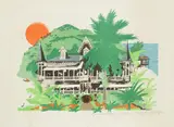 Paul Hogarth, Grand Hotel Oloffson (The Comedians), lithograph, artists proof