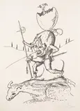 Salvador Dalí, From Les Songes Drolatiques de Pantagruel (Pantagruel's Comical Dreams), lithograph
