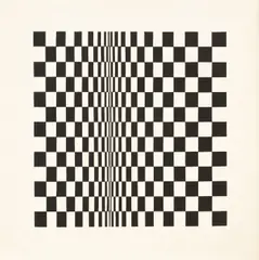 Bridget Riley, Movement in Squares, print on laid paper