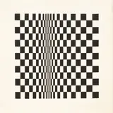 Bridget Riley, Movement in Squares, print on laid paper