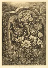 Robin Tanner, Flowers of May, etching