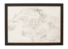 Paul Brason, Sir Roy Strong and His Amazing Garden at The Laskett, Herefordshire, 2006-2009, pencil