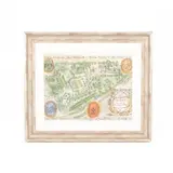 Jonathan Myles-Lea, Sketch for The Laskett, Herefordshire, watercolour on fabric