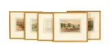 Fj Collingridge, Untitled, Five watercolours taken from an album including
