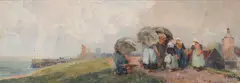 Robert Thorne Waite, Stormy Day on the Dutch Coast, watercolour