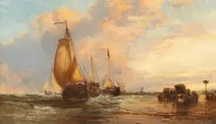 James Webb, Early Morning Pinks Just Arrived, oil on canvas