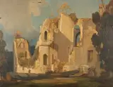 Rex Vicat Cole, Old Wardour Castle, oil on board