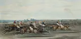 John Frederick Herring Senior, The Run In [Racing Plate 3], lithograph in colours