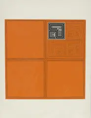 Gordon House, Orange Matrix, screen print