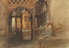 Carl Werner, Orientalist Scene, watercolour