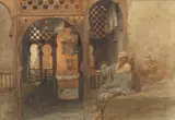 Carl Werner, Orientalist Scene, watercolour