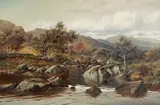 William Henry Mander, Above the Llder Bridge, oil on canvas