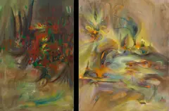 Pierre Graziani, Le Jardin Des Agonies, oil on canvas