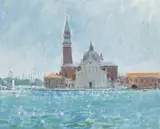 Trevor Pittaway, St George's Island - Midday, acrylic on board un