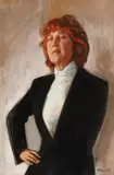 Michael Stennet, Portrait of Anne Gainsford, half-length, gouache
