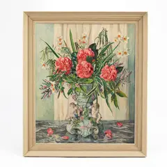 Gwen Whicker, The Dresden Pot, oil on board