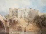 Edward Hastings, Durham castle, watercolour