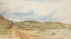 Edward Duncan, On the Gower Coast, watercolour
