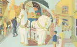 Tom Gentleman, The Grey Horses, lithograph in colours