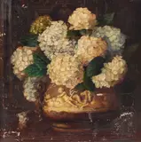 Margaret Lindsay Williams, Still Life with Flowers in an Urn, oil on canvas